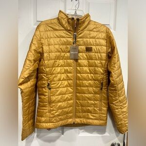 Patagonia Men's S Small Nano Puff Jacket Pufferfish Gold Yellow NWT Puffy Puffer